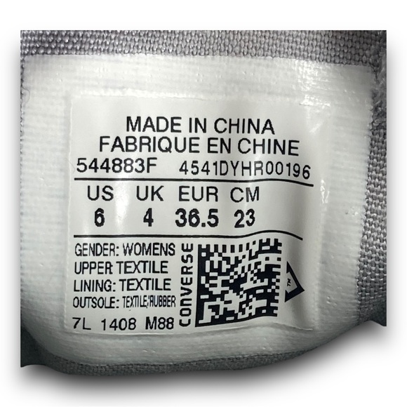 Converse Chuck Taylor All Star OX Lucky Stone Sneaker 544883F Shoes Gray Women 6 - Picture 9 of 9